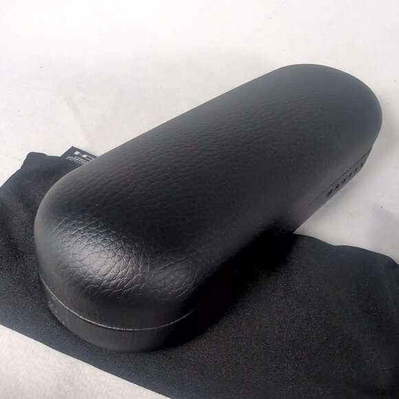 Oakley Black Glasses Sunglasses Case ONLY HDO Faux Leather Hardshell Bag Cloth - Picture 10 of 16